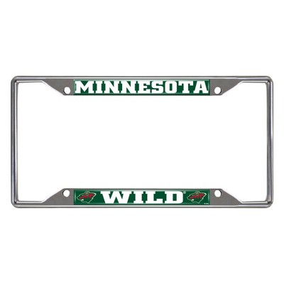 NHL Minnesota Wild Stainless Steel License Plate Frame