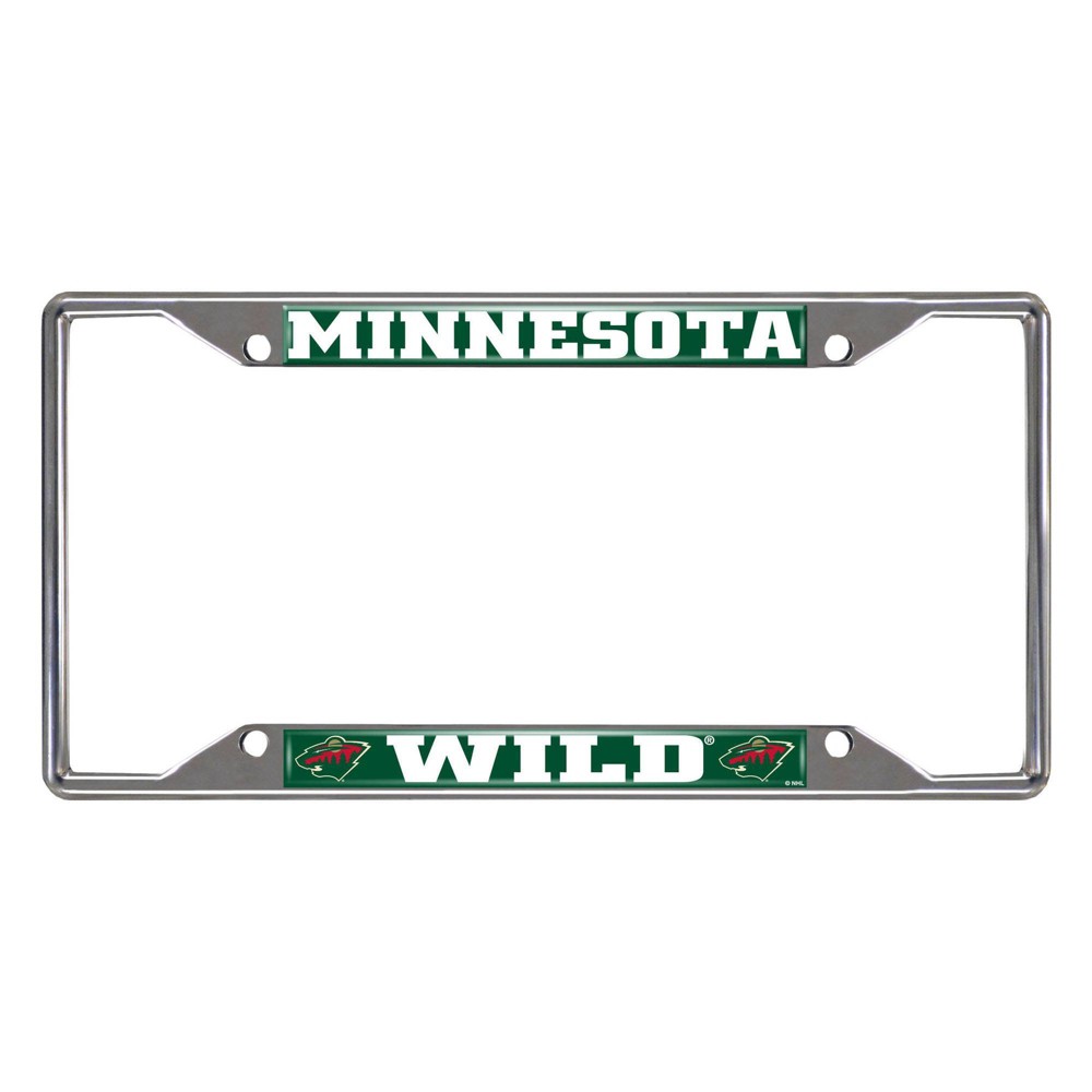 NHL Minnesota Wild Stainless Steel License Plate Frame