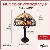 Amora Lighting Tiffany Style 2 Light Geometric Table Lamp 24 Inch Tall - 2 of 4