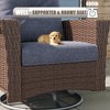 LayinSun Wicker Patio Furniture Set with Fire Pit Table, Classis Outdoor Conversation 360 Degree Swivel Chairs Set with Coffee Table - 4 of 4