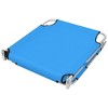 vidaXL Folding Sun Lounger with Head Cushion Steel Turqoise Blue - 4 of 4