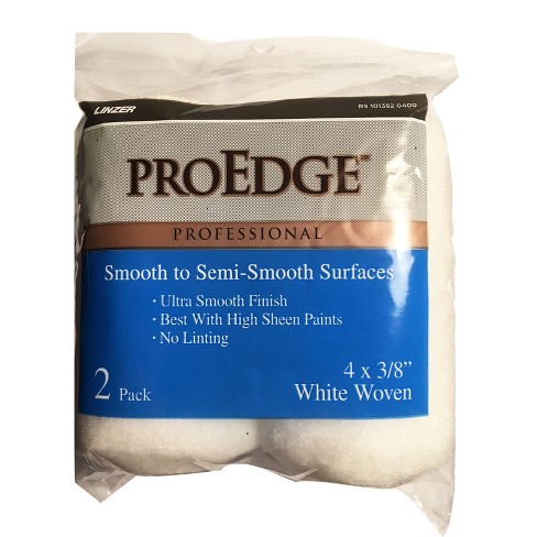 Linzer ProEdge Woven 4 in. W X 3/8 in. Trim Paint Roller Cover 2 pk (Case of 6) - image 1 of 1