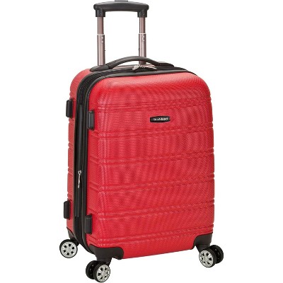 Paaaawaters Hardside Expandable Spinner Wheel Luggage, Red, Carry-On 20-Inch