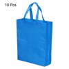 Unique Bargains Reusable Vertical Style Non-Woven Grocery Gift Tote Bag for Travel Storage 10 Pcs - 3 of 4