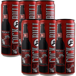 Cock n Bull Ginger Beer 12oz Soda Cans - Ideal Mixer for Cocktails, Mocktails, and Bartenders - Premium Quality for Perfect Mixed Drinks - Refreshing Flavor Profile- Made In USA - 1 of 3