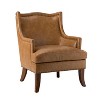 Nikolaus Vegan Leather Armchair with Solid Wood Legs and and Nailhead Trim for Living Room and Bed Room| ART OF LIVING DESIGNS - 2 of 4