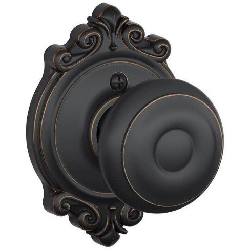 Schlage F170 Geo Brk Georgian Non Turning One Sided Dummy Door