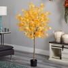 Nearly Natural 5-ft Autumn Maple Artificial Fall Tree - 3 of 4