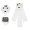 INSPIRE CHIC Women's Velvet Pre-Tied Bowknot Brooch Pin with Rhinestone for Wedding Party - 3 of 4