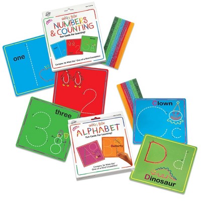 Wikki Stix Alphabet With Upper & Lowercase and Numbers & Counting Cards