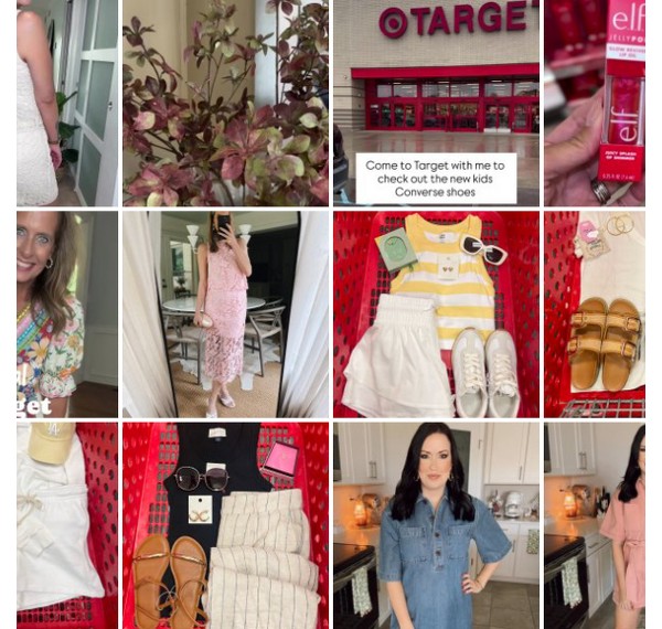 Collage of people showing off their #TargetStyle