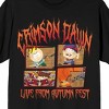 South Park Crimson Dawn Live From Autumn Fest Crew Neck Short Sleeve Men's Black T-shirt - 2 of 3
