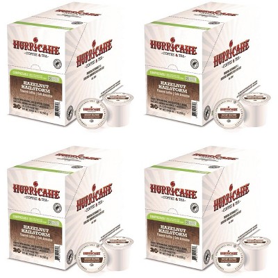 Hurricane Coffee Medium Roast and Flavored Coffee Pods in Compostable Single Serve Cups, 20 Count