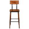 Flash Furniture 2 Pack Rustic Antique Walnut Industrial Wood Dining Barstool - 3 of 4