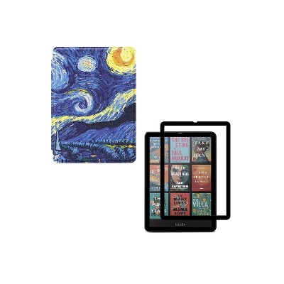 SaharaCase Venture TPU 7" Folio Case & Screen Protector for Kindle Paperwhite & Colorsoft Blue