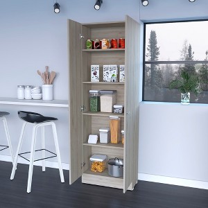 Virginia Double Door Storage Cabinet, Five Shelves - 1 of 4