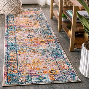 Bohemian FLAIR Boho Vintage Faded Area Rug - JONATHAN Y - 1 of 4