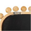 45"x24" Wood Wall Mirror with Beaded Frame Brown - Olivia & May: Decorative Rectangular Wall-Mount - 4 of 4