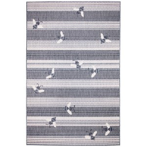 Liora Manne Malibu  Indoor/Outdoor Rug  Navy.. - 1 of 4