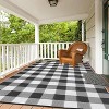 Waterproof Outdoor Rug for Patio, Reversible Plastic Straw Camping Rug Carpet, RV Mat, for Deck, Backyard, Balcony, Porch - 2 of 4