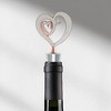 Unique Bargains Bottle Stoppers Curled Corner Heart Zinc Alloy TPR 4.37"x1.69"x0.79" 1 Pc - 2 of 3