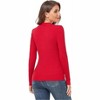 Clearlove Women’s Heart-Shaped Neck Hollow Slim Fit Sweater – Elegant and Feminine Knitwear - 3 of 4
