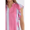 Women's Pintuck Short Sleeve Top - entro - 4 of 4