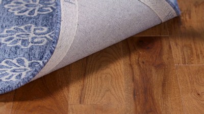 Elegance Blue & Ivory Hand-Tufted Wool Rectangular Rug