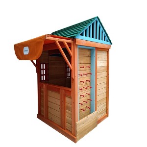 Dexmalle Outdoor Wooden 4-in-1 Game House for kids garden playhouse - 1 of 4