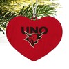 Omaha Secondary Logo Heart Love Wood Christmas Tree Holiday Ornament - 2 of 3