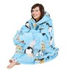 Catalonia Oversized Fleece Flannel Blanket Hoodie Sweatshirt for Women Men, Warm Wearable Blanket Pullover Adult, Cozy Christmas Gift for Wife Woman - 4 of 4