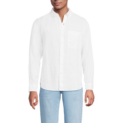 Lands' End Men's Relaxed Linen Shirt
