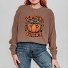 Simply Sage Market Coquette Pumpkin Season Leopard Garment Dyed Long Sleeve - 2 of 4