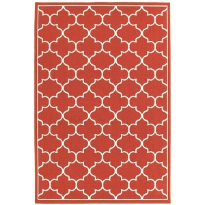 Oriental Weavers Meridian 1295R Red/ Ivory Indoor/Outdoor Area Rug - 7'10" x 10'10" - 1 of 4