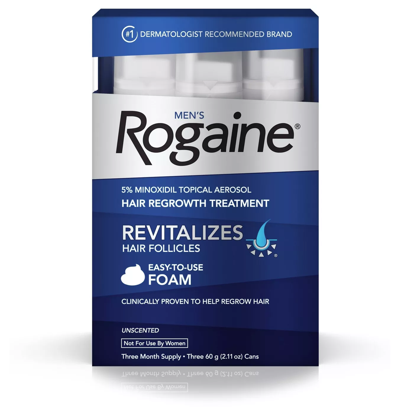 Men's 5% Minoxidil Foam for Hair Regrowth - 3-Month Supply