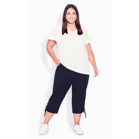 Women's Plus Size Capri With Side Seams