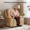 COZONY Power Lift Recliner Chair with Heat & Massage, PU Leather Electric Lift Chair for Elderly, Adjustable Back & Legs - 2 of 4