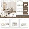 Whisen Oversized Modern Sofa Module for Modular Sectional Sofa, Wide Seat Chenille Armchair with Pillows - 3 of 4