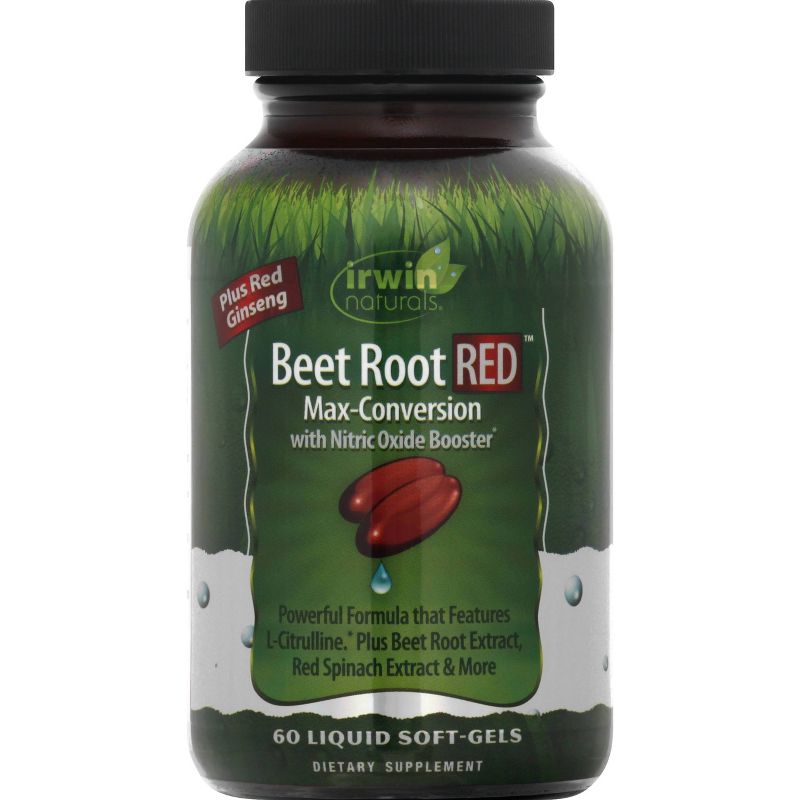 Irwin Naturals Beet Root Red Dietary Supplement Softgels - 60ct, 1 of 6