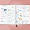Undated PRO Schedule Planner Weekly/Monthly Rose Gold - Clever Fox: Agenda, Class Schedule, Ribbon Marker, 8.5x11 - 4 of 4