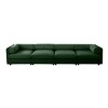 Modern Modular Sectional Sofa with  Storage 4 Seater Chenille Sofa Couch with Contemporary Cylindrica Arm for Living Room-Tanpinhause - 2 of 4