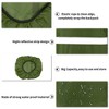 Unique Bargains Waterproof Rain Backpack Cover Polyester for Outdoor Hiking Riding XS Green - 3 of 4