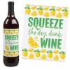 Big Dot of Happiness So Fresh - Lemon - Citrus Lemonade Party Decorations for Women and Men - Wine Bottle Label Stickers - Set of 4 - 3 of 4