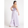 ELOQUII Women's Plus Size Tie Detail Satin Jumpsuit - 4 of 4