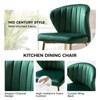 Isaac Velvet Dining Chair Set of 2 living Room Accent Chair with Tufted Back Side Chair| Karat Home - 3 of 4