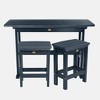 Lehigh 3pc Outdoor Counter Height Set - Federal Blue - highwood - 2 of 4