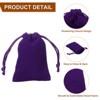 Unique Bargains Velvet Reusable Soft Jewelry Headphone Candy Drawstring Gift Bags 20 Pcs - 4 of 4