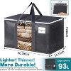 93L Extra Large Moving Bags with Visible PVC Window, Lightweight but Durable Storage Bags with Reinforced - 2 of 4