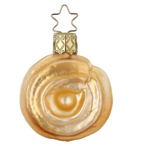 Inge Glas 2.0 Inch Sprity Biscuit Christmas Ornament Golden Brown Tree Ornaments - 1 of 3