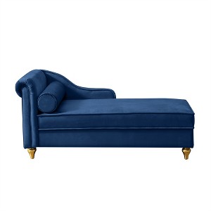 Cesicia Modern Upholstery Chaise Lounge Chair with Storage - 1 of 4